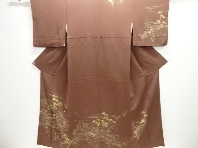 JAPANESE KIMONO / HOMONGI / CHIRIMEN / WAVE